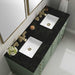 James Martin Chicago 60" Double Vanity in Smokey Celadon With Phantome Eclos Top