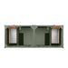 James Martin Chicago 60" Double Vanity Smokey Celadon Top View