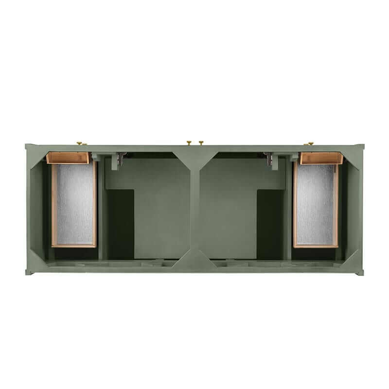 James Martin Chicago 60" Double Vanity Smokey Celadon Top View
