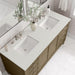 James Martin Chicago 60" Double Vanity Walnut Whisper With Lime Delight Silestone Top
