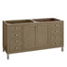 james martin chicago 60" double vanity whitewashed walnut cabinet only