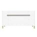 James Martin Chicago 60 Inch Double Vanity Glossy White Back View