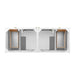 James Martin Chicago 60 Inch Double Vanity Glossy White Top View
