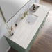 James Martin Chicago 60 Inch Single Vanity Smokey Celadon With Arctic Fall Solid Surface Top