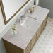 James Martin Chicago 60 Inch Single Vanity Walnut Whisper With Eternal Jasmine Pearl Silestone Top