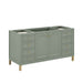 James Martin Chicago 60" Single Vanity Smokey Celadon Cabinet Only