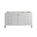 James Martin Chicago 60" Single Vanity Glossy White Cabinet Only