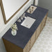 James Martin Chicago 60" Single Vanity Walnut Whisper With Charcoal Soapstone Silestone Top