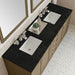 James Martin Chicago 72" Double Vanity in Walnut Whisper With Phantome Eclos Top