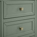 James Martin Chicago 72" Double Vanity Smokey Celadon Closed Drawer
