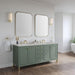 James Martin Chicago 72" Double Vanity Smokey Celadon Corner View