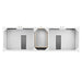 James Martin Chicago 72 Inch Double Vanity Glossy White Top View