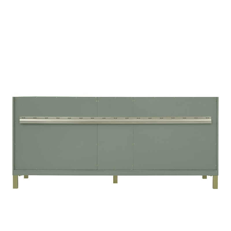 James Martin Chicago 72 Inch Double Vanity Smokey Celadon Back View