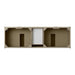 James Martin Chicago 72 Inch Double Vanity Walnut Whisper Top View