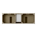James Martin Chicago 72 Inch Double Vanity Whitewashed Walnut Top View
