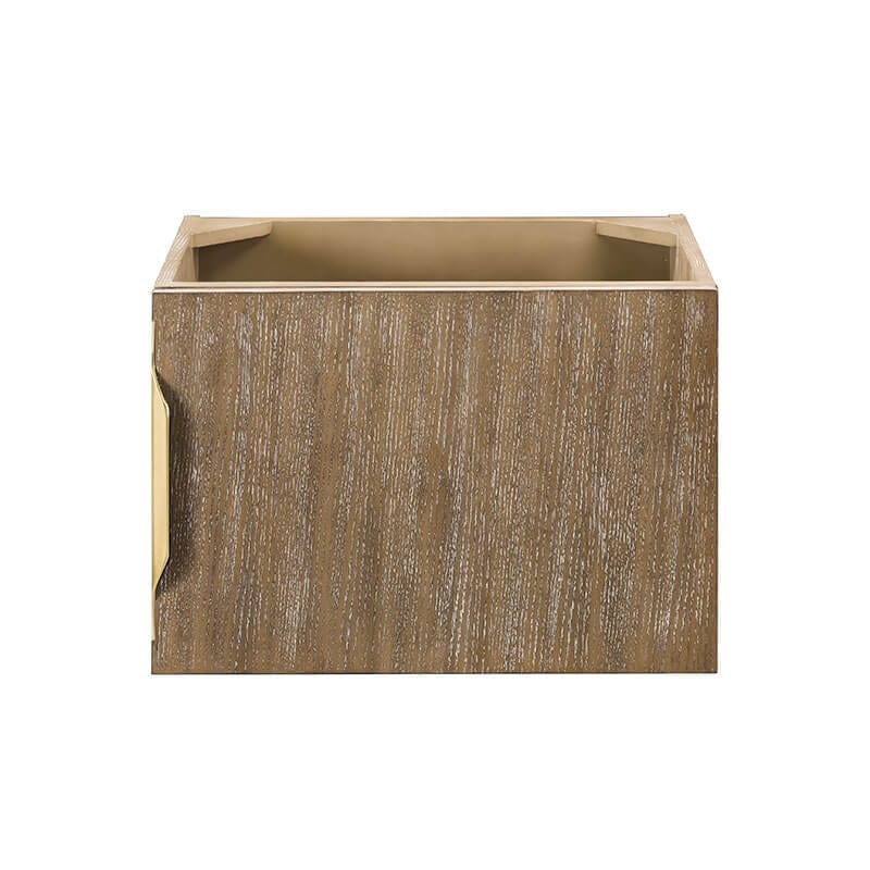 James Martin Columbia 24" Single Wall Mount Vanity Latte Oak Cabinet Only