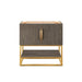 James Martin Columbia 31.5" Single Vanity in Ash Gray Radiant Gold Cabinet Only