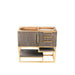 James Martin Columbia 36" Single Vanity in Ash Gray Radiant Gold Cabinet Only