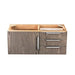 James Martin Columbia 36" Single Wall Mount Vanity in Ash Gray Brushed Nickel Cabinet Only
