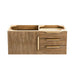 James Martin Columbia 36" Single Wall Mount Vanity in Latte Oak Radiant Gold Cabinet Only