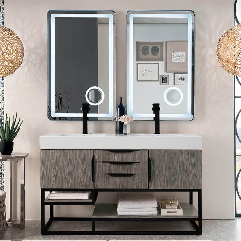 James Martin Columbia 59" Double Vanity Front View