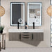 James Martin Columbia 59" Double Wall Mount Vanity Front View