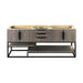 James Martin Columbia 72" Double Vanity Ash Gray Matte Black Cabinet Only