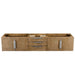 James Martin Columbia 72" Double Wall Mount Vanity in Latte Oak Brushed Nickel Cabinet Only
