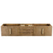 James Martin Columbia 72" Double Wall Mount Vanity in Latte Oak Radiant Gold Cabinet Only