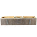 James Martin Columbia 72" Single Wall Mount Vanity in Ash Gray Brushed Nickel Cabinet Only