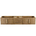 James Martin Columbia 72" Single Wall Mount Vanity in Latte Oak Radiant Gold Cabinet Only