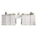 James Martin De Soto 118 Inch Double Vanity Bright White Front View
