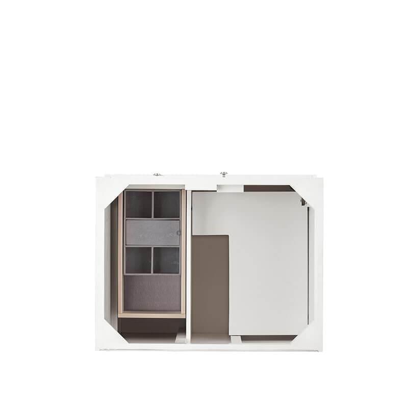 James Martin De Soto 30 Inch Single Vanity in Bright White Top View