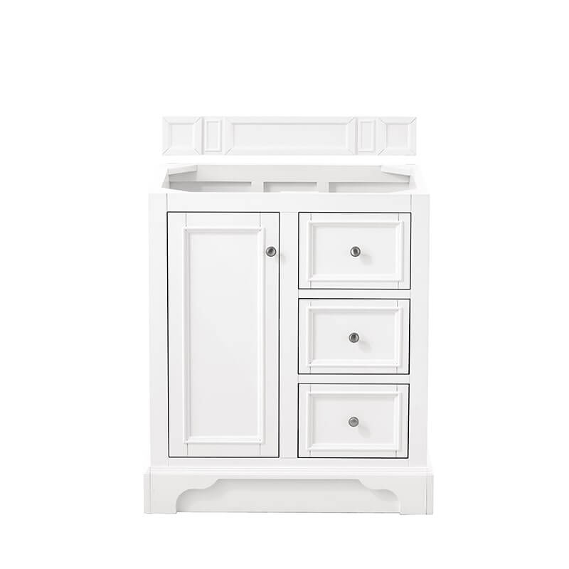 James Martin De Soto 30" Single Vanity in Bright White Cabinet Only