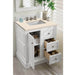 James Martin De Soto 30" Single Vanity in Bright White With Eternal Marfil Silestone Top