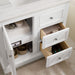 James Martin De Soto 36 Inch Single Vanity Bright White Drawer