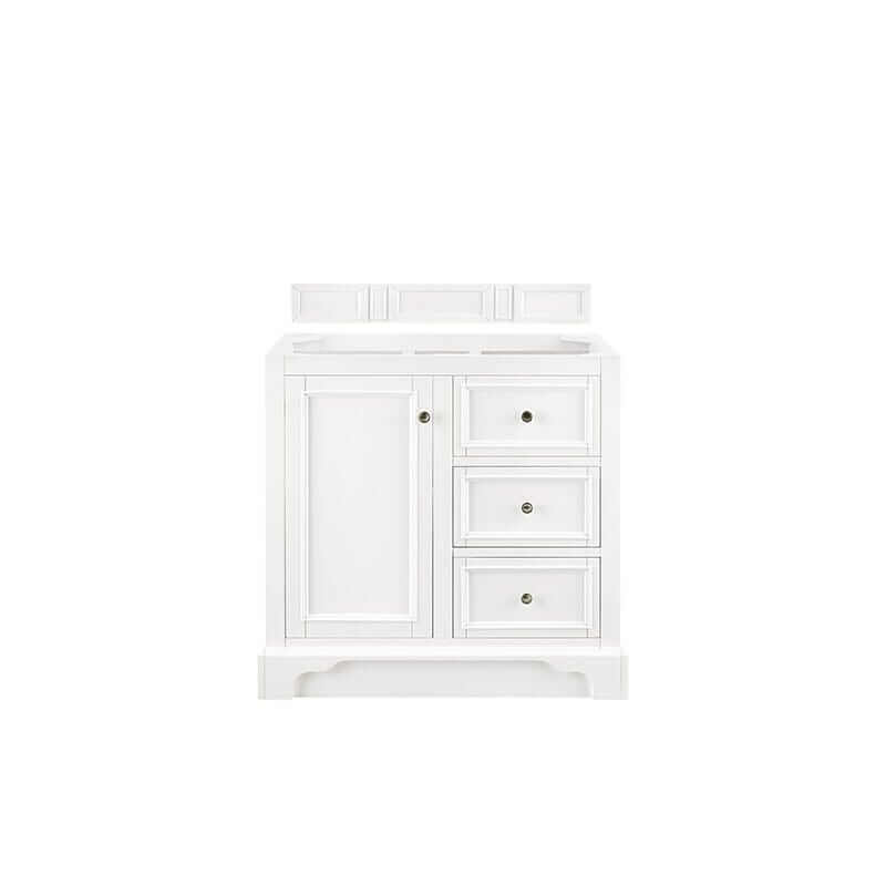 James Martin De Soto 36" Single Vanity Bright White Cabinet Only