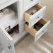 James Martin De Soto 36" Single Vanity Bright White Open Drawers