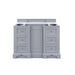 James Martin De Soto 48 Inch Single Vanity Silver Gray Cabinet Only