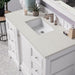 James Martin De Soto 48" Single Vanity Bright White With Lime Delight Silestone Top