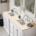 James Martin De Soto 72" Double Vanity Set Bright Whitee With Ternal Marfil Silestone Top Min