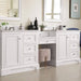 James Martin De Soto 94" Double Vanity Set Bright White Corner View