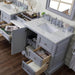 James Martin De Soto 94 Double Vanity Set Silver Gray Cabinet