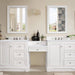 James Martin De Soto 94 Inch Double Vanity Set Bright White Front View