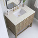 James Martin Emmeline 36 Inch Single Vanity Pebble Oak Lime Delight Top