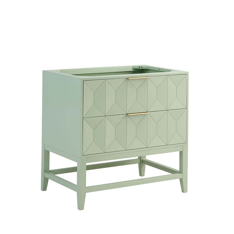 James Martin Emmeline 36 Single Vanity Pistachio Cabinet Only