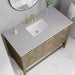 James Martin Emmeline 48" Single Vanity Pebble Oak Eternal Jasmine Pearl Silestone Top