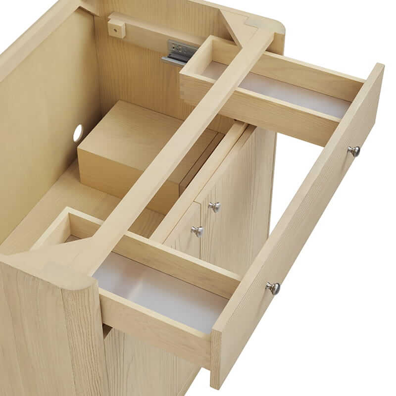 James Martin Gracyn 36 Inch Single Vanity in Coastal Driftwood With Removable Drawer Organizer