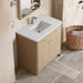 James Martin Gracyn 36 Inch Single Vanity in Coastal Driftwood With White Zeus Quartz Top