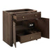 James Martin Gracyn 36 Inch Single Vanity in Sable Corner View Open Drawers